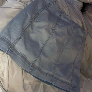 Jean mini skirt